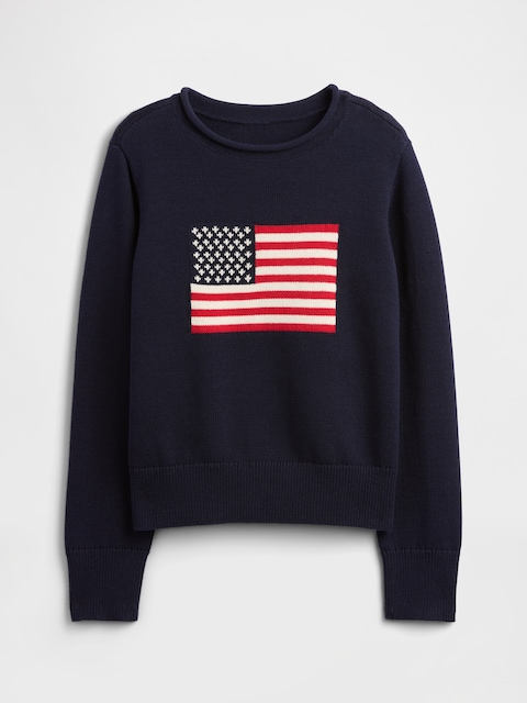 Kids Relaxed Rollneck Intarsia Sweater