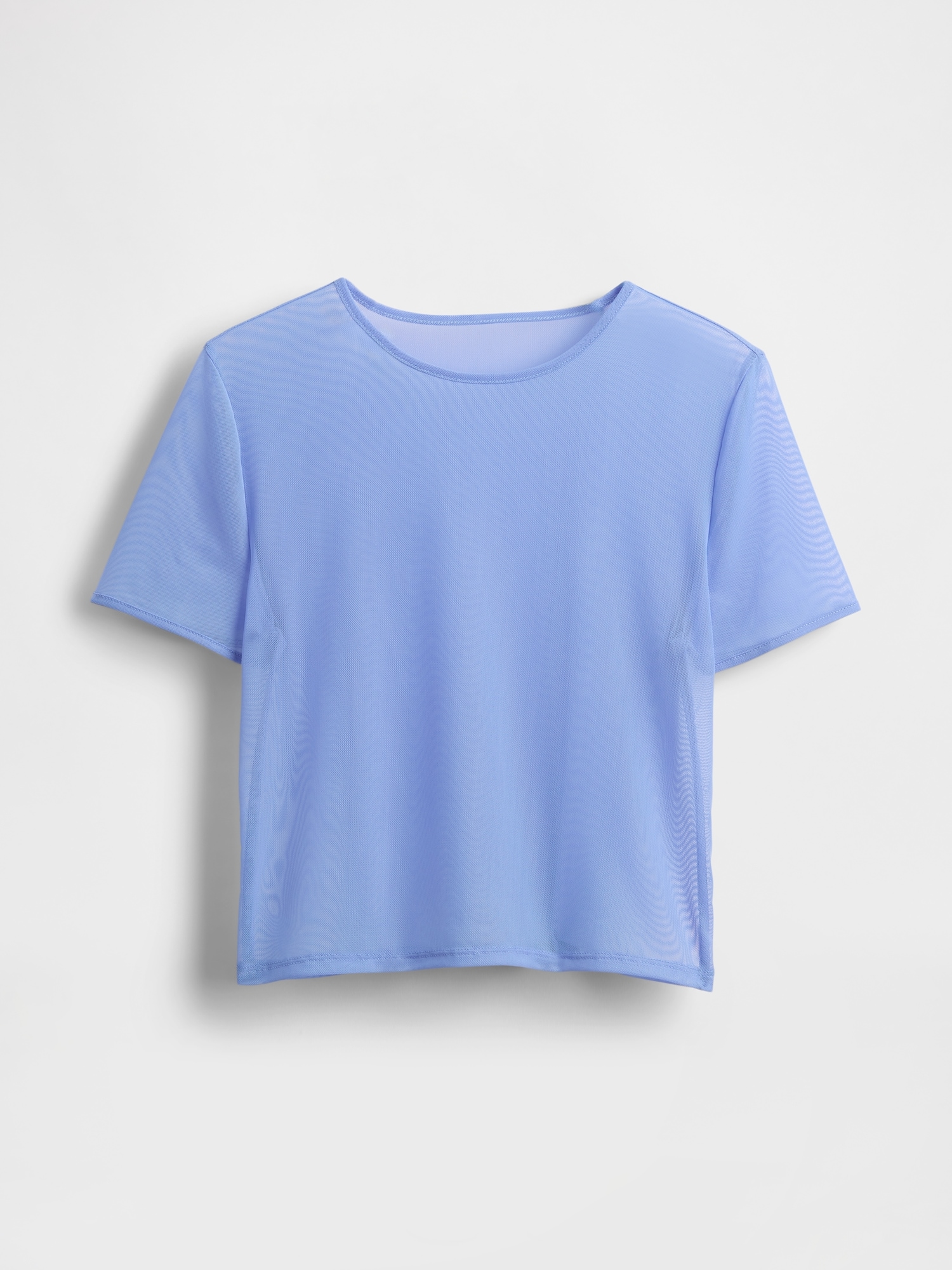メッシュ クロップドTシャツ-4
