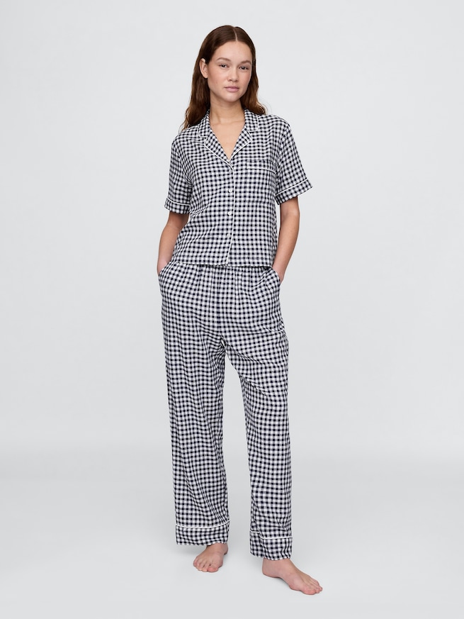 リネン混パジャマシャツ-2