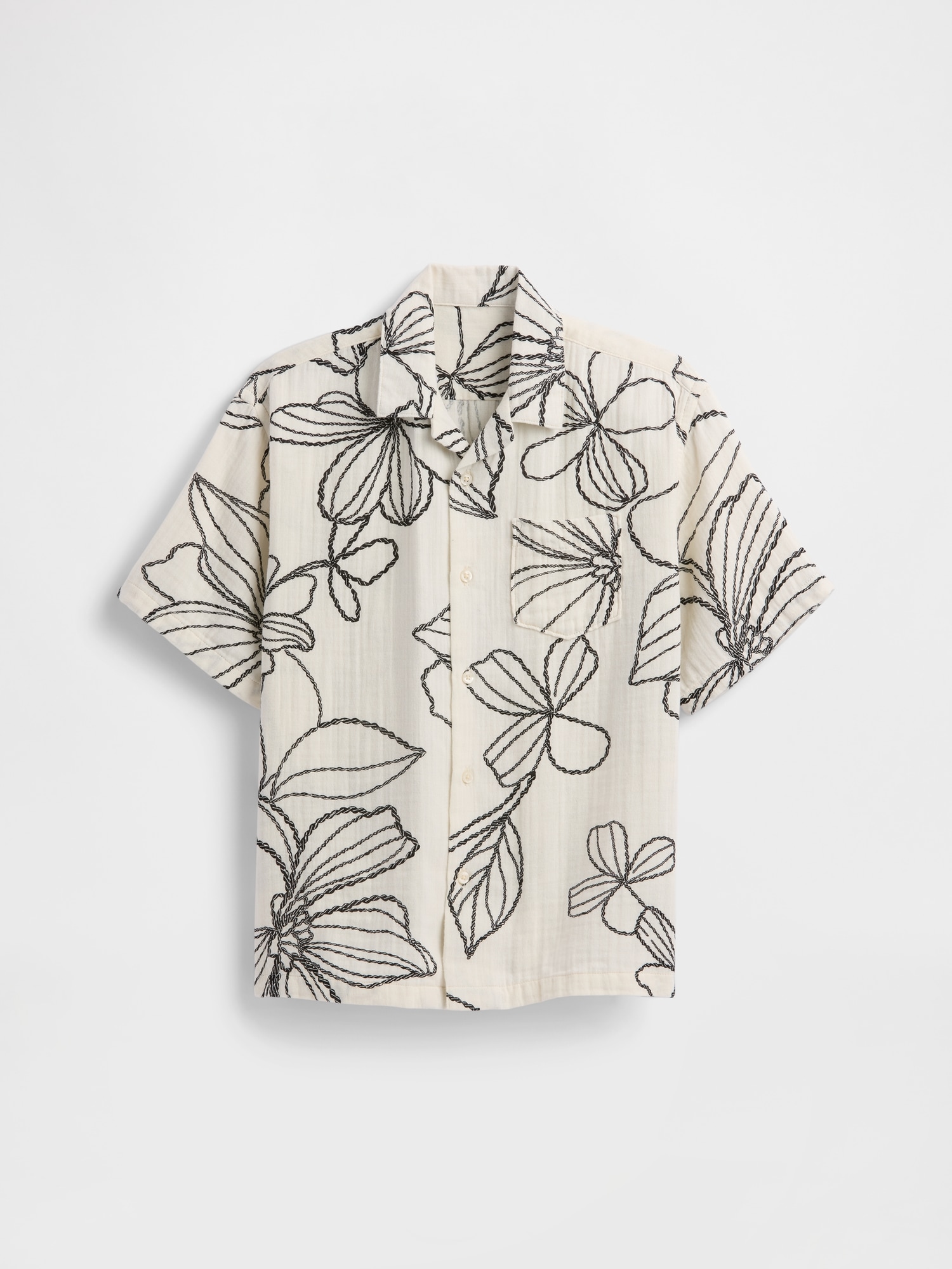 Kids Relaxed Linen-Blend Vacay Shirt