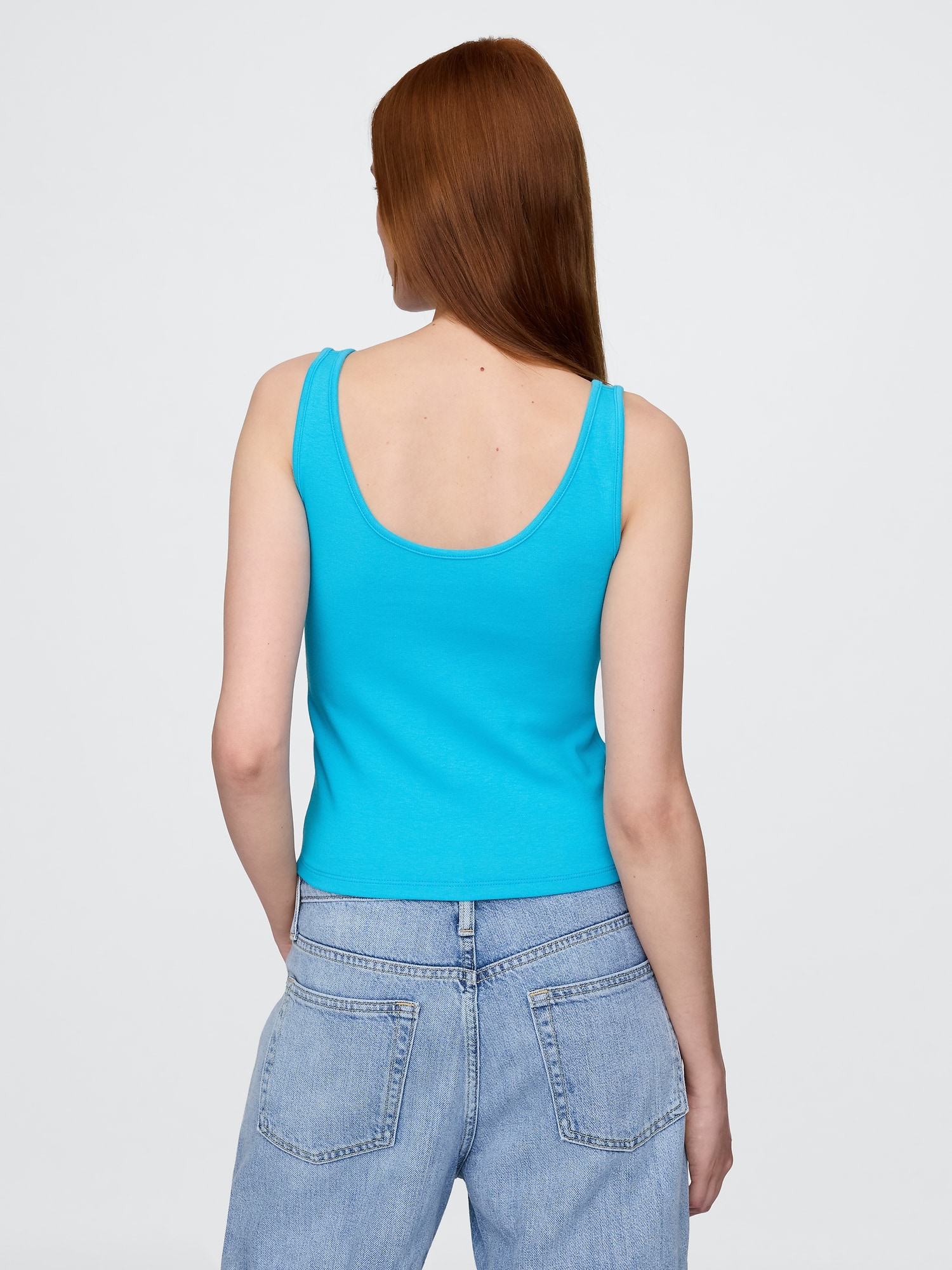 モダン クロップド タンクトップ-2