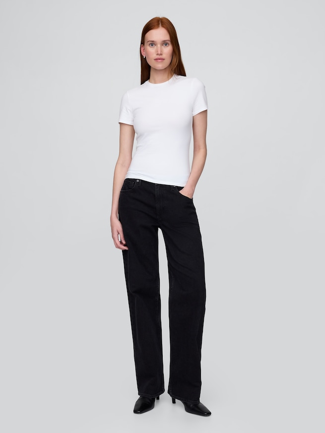 クロースニット ジャージーTシャツ-1