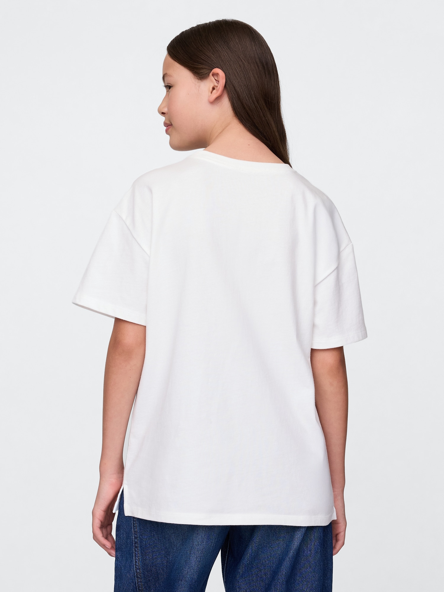 30th アニバーサリー オーバーサイズ GAPロゴ チュニックTシャツ (キッズ)-2
