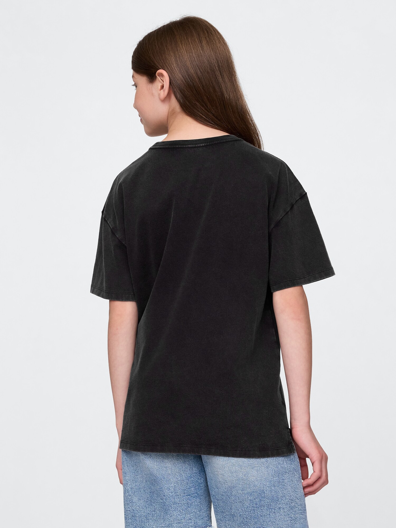 30th アニバーサリー オーバーサイズ GAPロゴ チュニックTシャツ (キッズ)-2