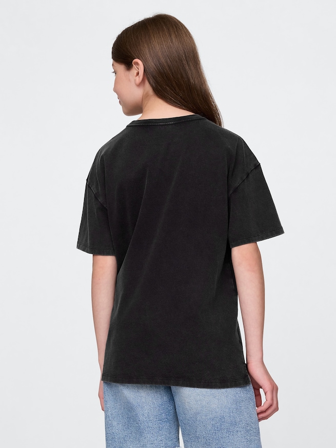 30th アニバーサリー オーバーサイズ GAPロゴ チュニックTシャツ (キッズ)-2