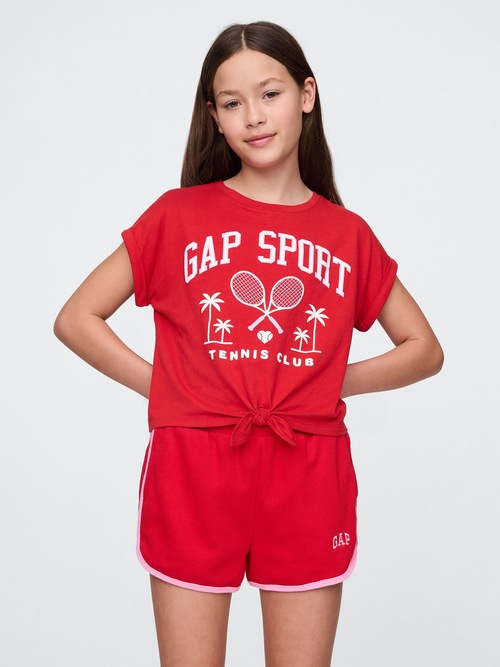 フロントネクタイ GAPロゴTシャツ (キッズ)