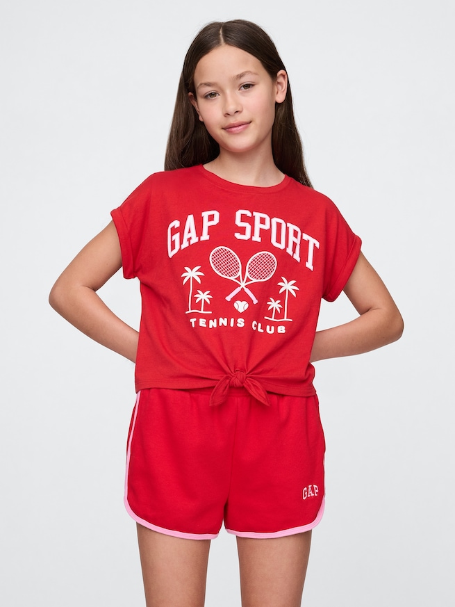 フロントネクタイ GAPロゴTシャツ (キッズ)-0