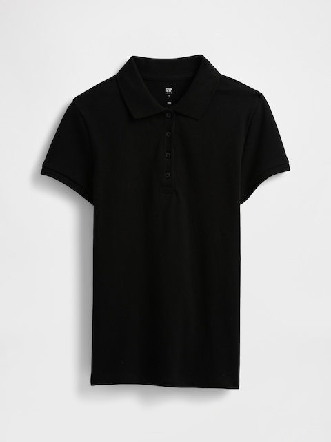 Kids Uniform Stretch Pique Polo Shirt