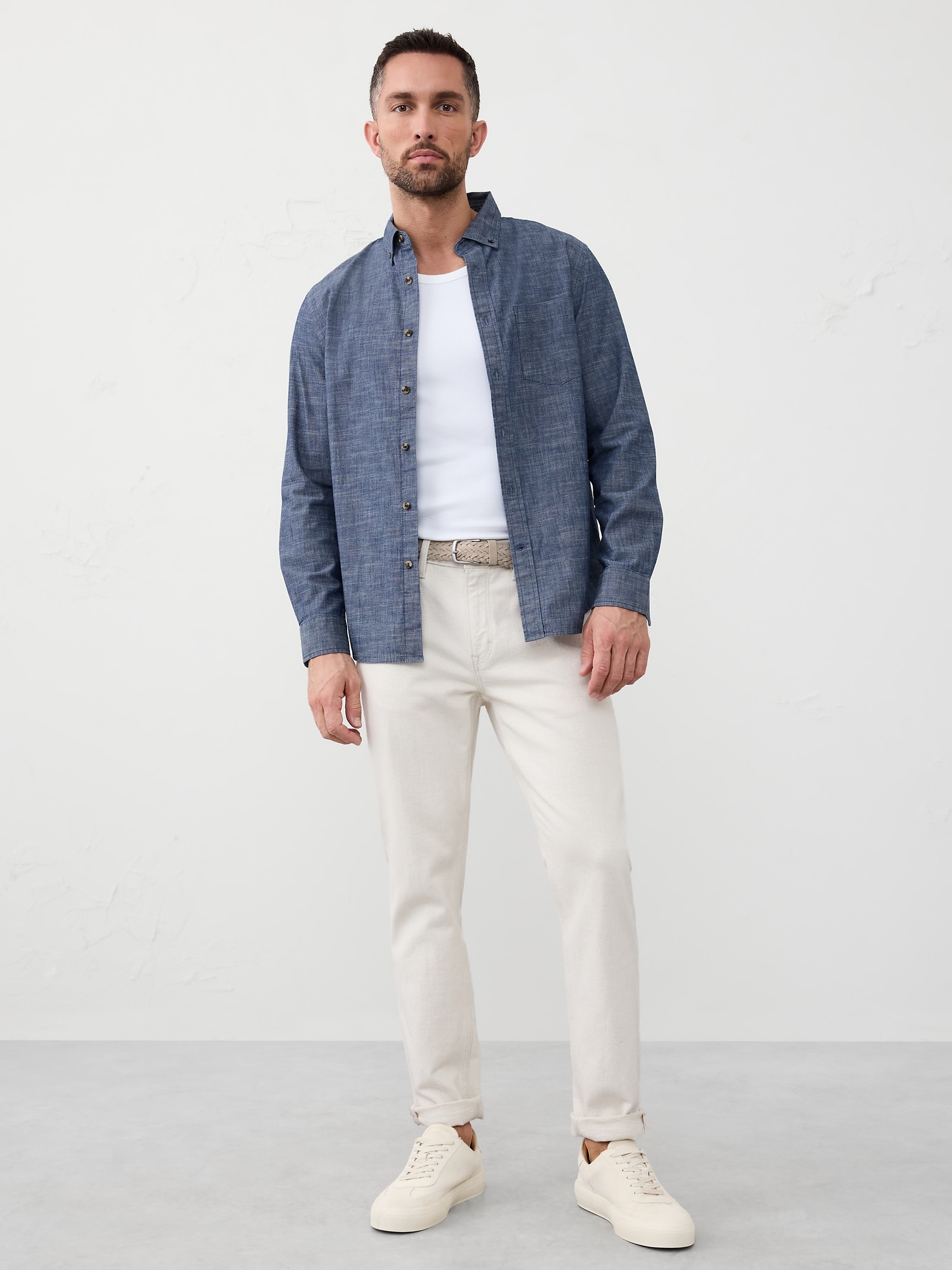 Slim-Fit Softwash Cotton Shirt