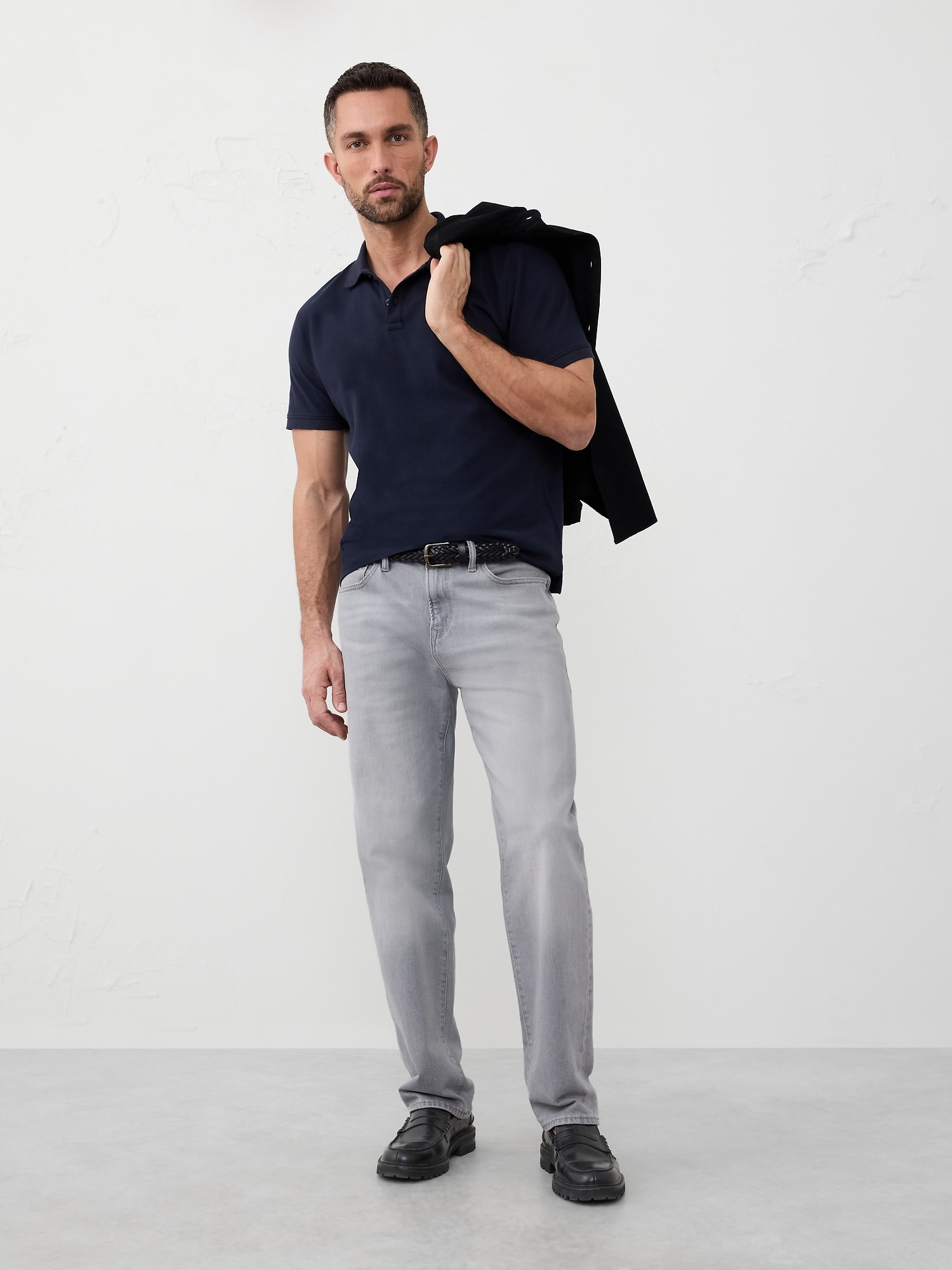 Standard-Fit Monogram Pique Polo