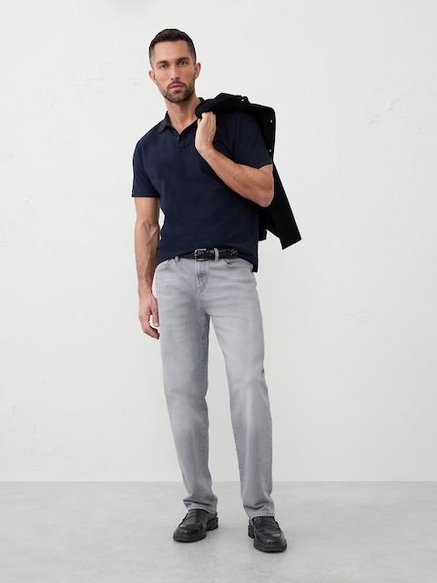 Standard-Fit Pique Polo