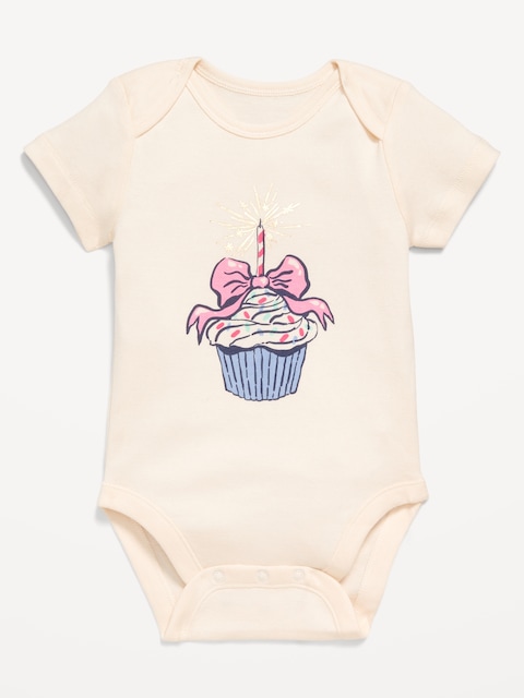 Short-Sleeve Graphic Bodysuit for Baby