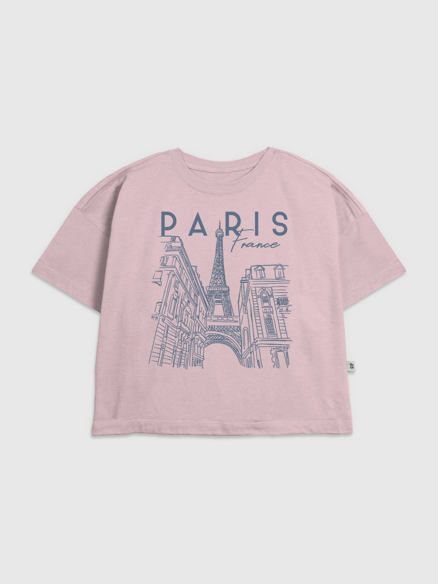 Kids Paris Line Art Graphic T-Shirt