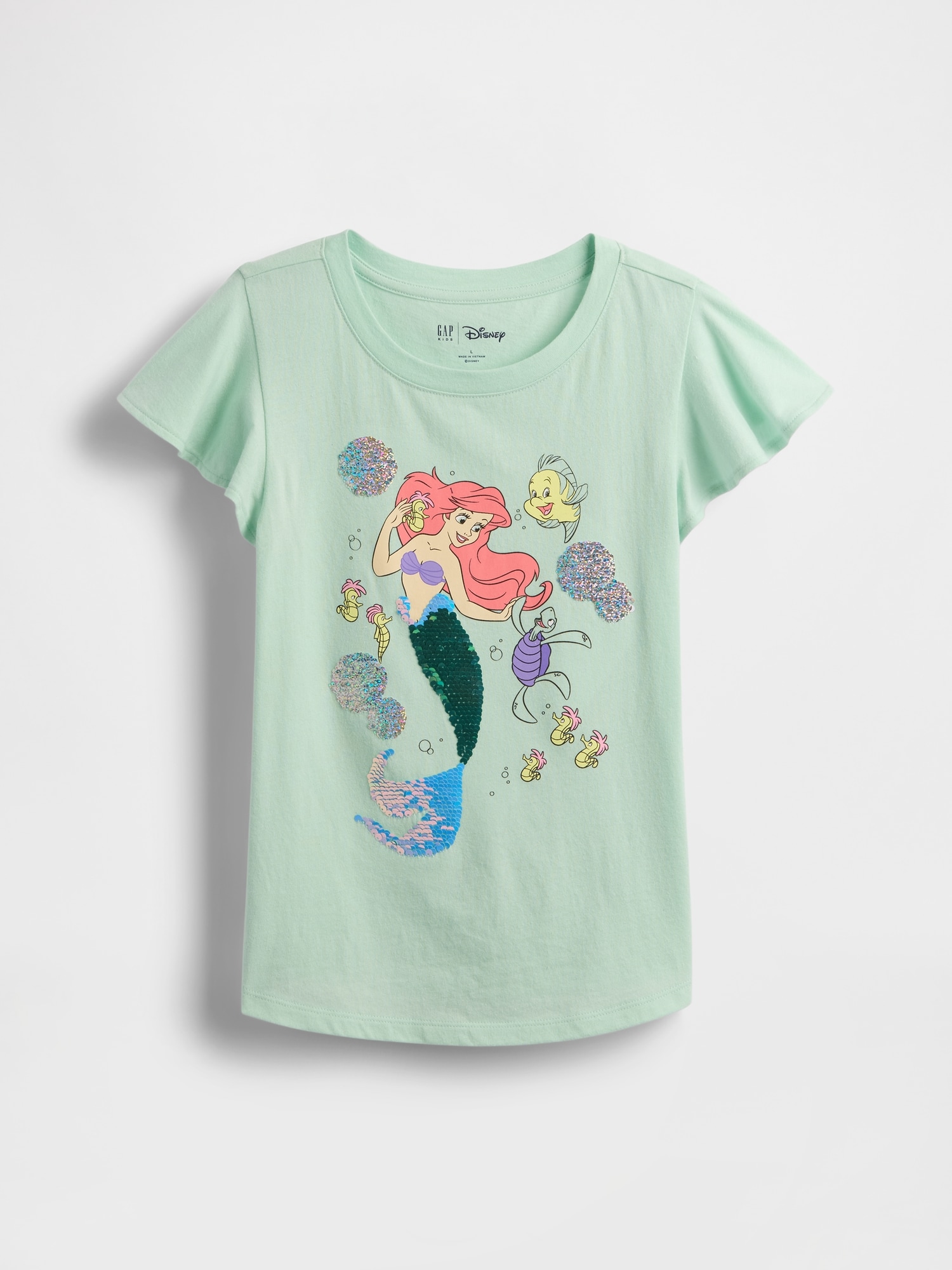 GapKids x ディズニー フラッタースリーブ グラフィックTシャツ-1
