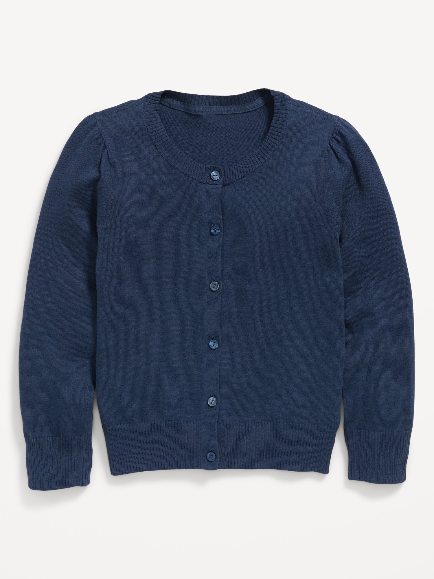 School Uniform Button-Up Cardigan for Girls