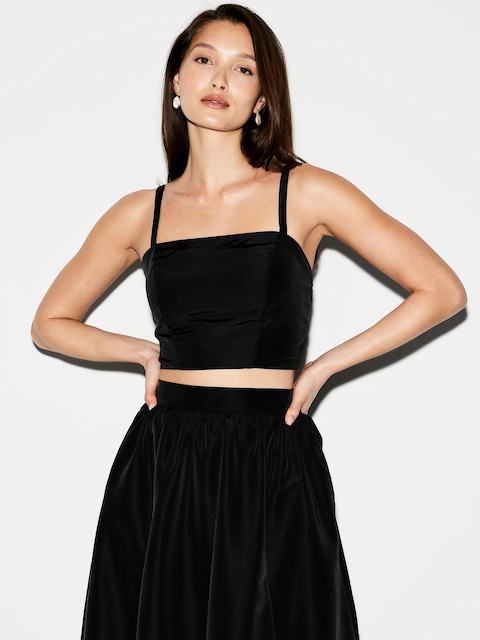 The Occasion by Old Navy Taffeta Cropped Tank Top