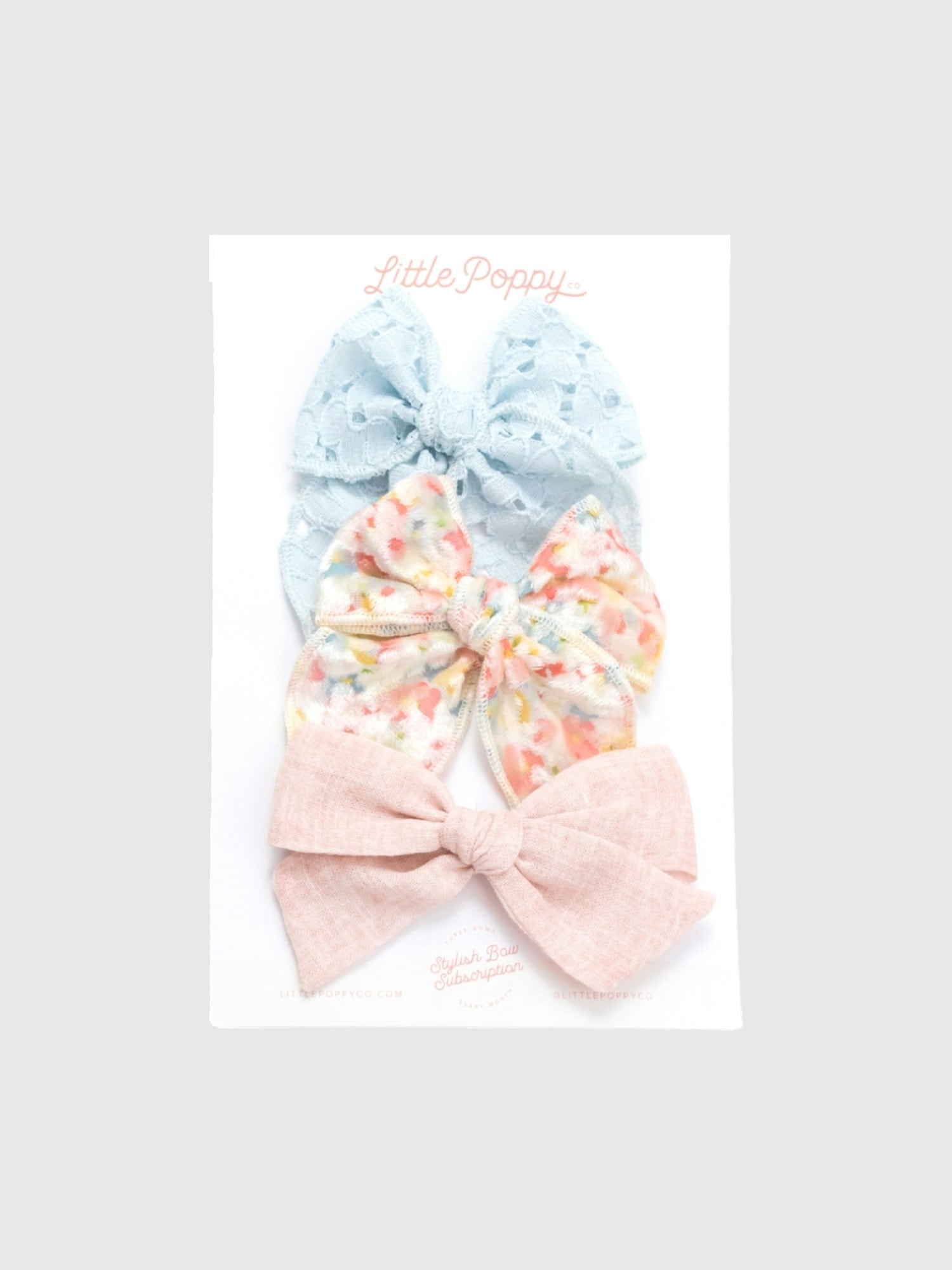 The Hannah Bow Clip Set