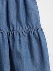 プルオン シャンブレー キュロット ショートパンツ (キッズ)-4