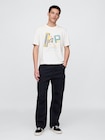 GAPロゴ クロップドTシャツ-1