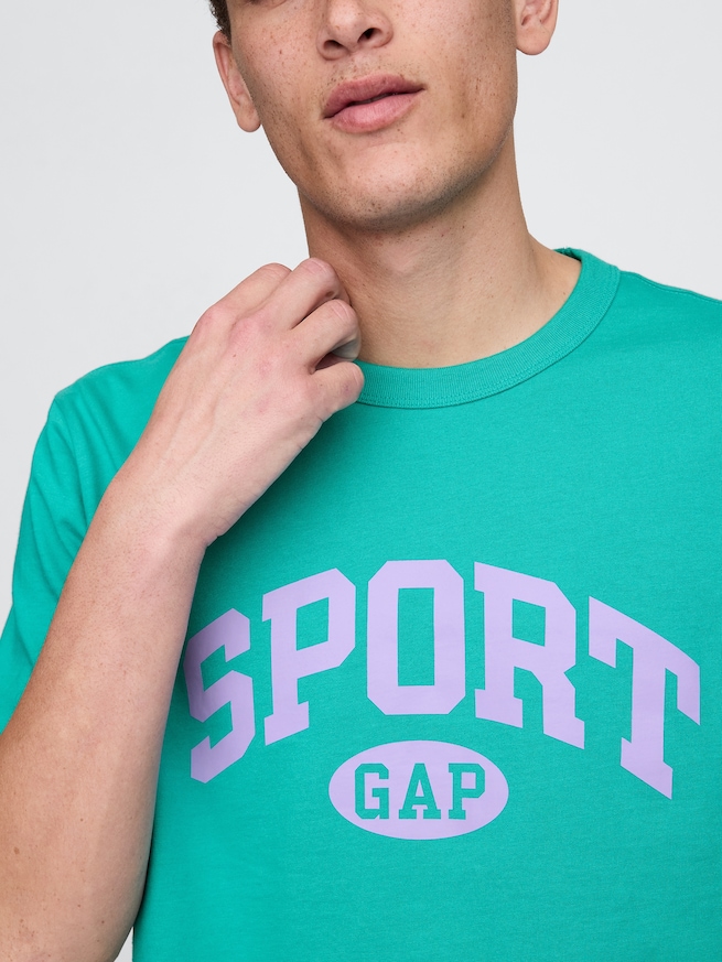 GAP SPORTロゴ リラックスTシャツ-3