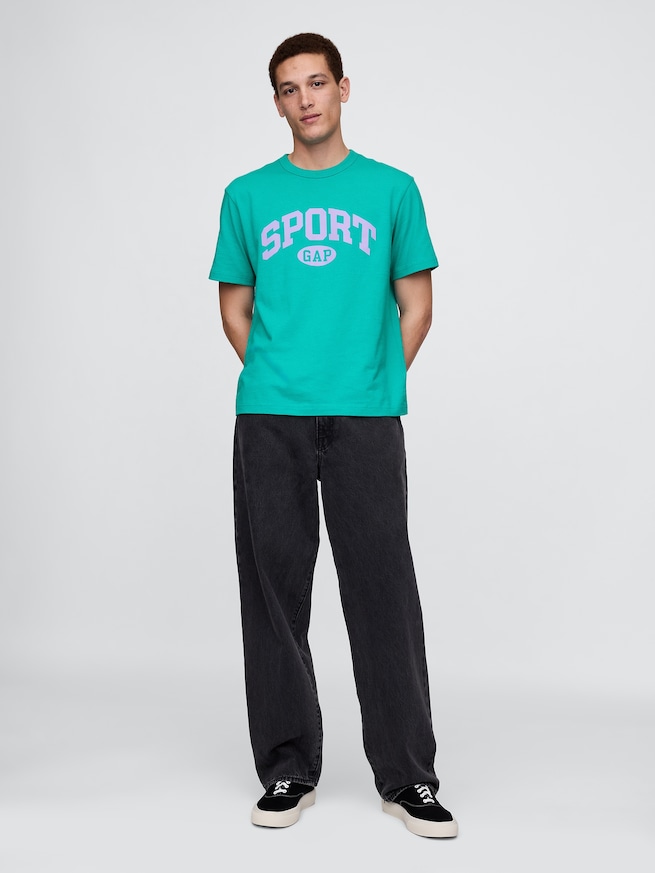 GAP SPORTロゴ リラックスTシャツ-1