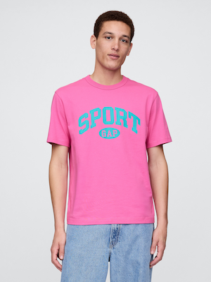 GAP SPORTロゴ リラックスTシャツ