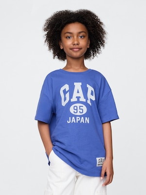 30th アニバーサリー オーバーサイズ GAPロゴ チュニックTシャツ (キッズ)