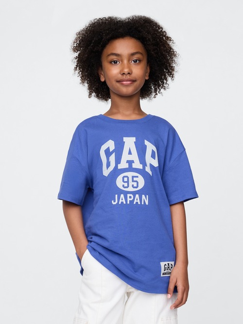 30th アニバーサリー オーバーサイズ GAPロゴ チュニックTシャツ (キッズ)