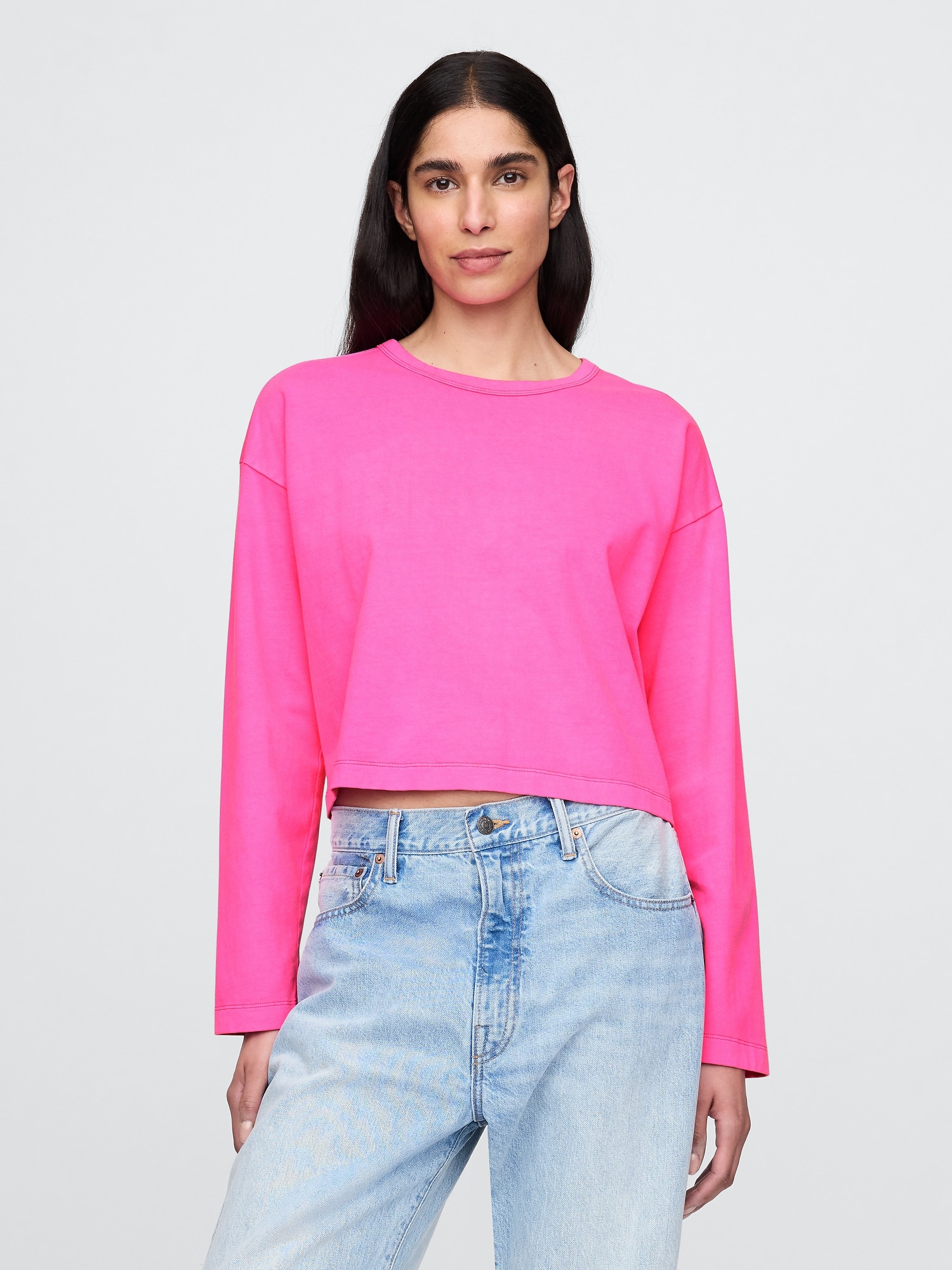 Organic Cotton VintageSoft Heavyweight Crop T-Shirt