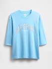 オーバーサイズ GAPグラフィック フレンチテリー クルーネックスウェット-4