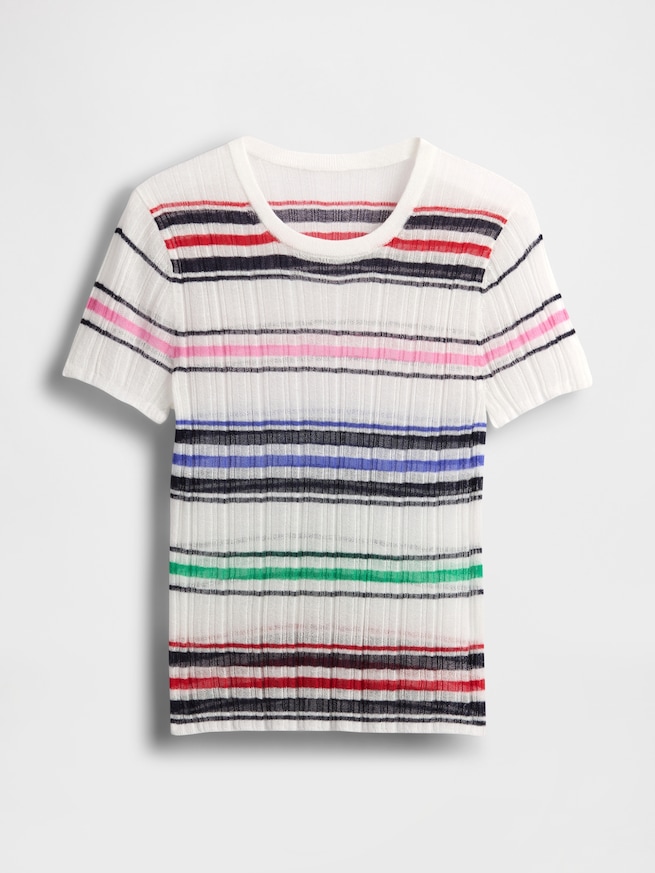 シアーリブニットTシャツ-4