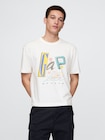GAPロゴ クロップドTシャツ-0