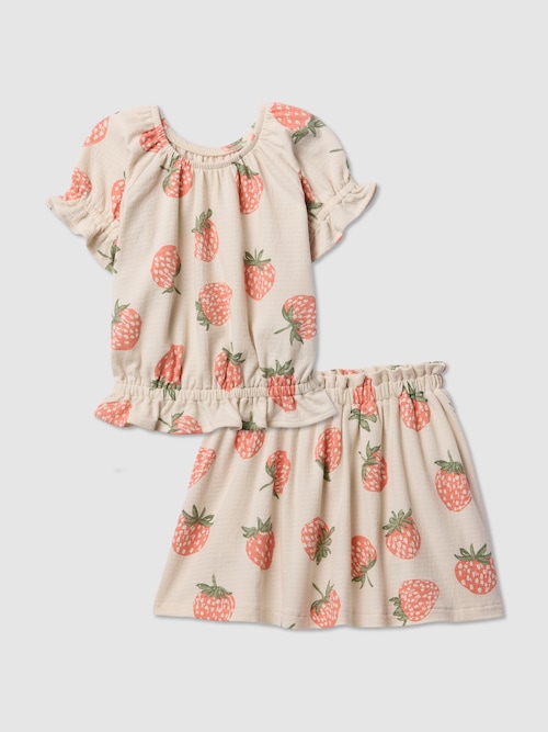 babyGap テクスチャー ミニスカート・スコート 2点コーデセット