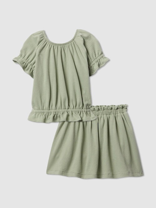 babyGap テクスチャー ミニスカート・スコート 2点コーデセット