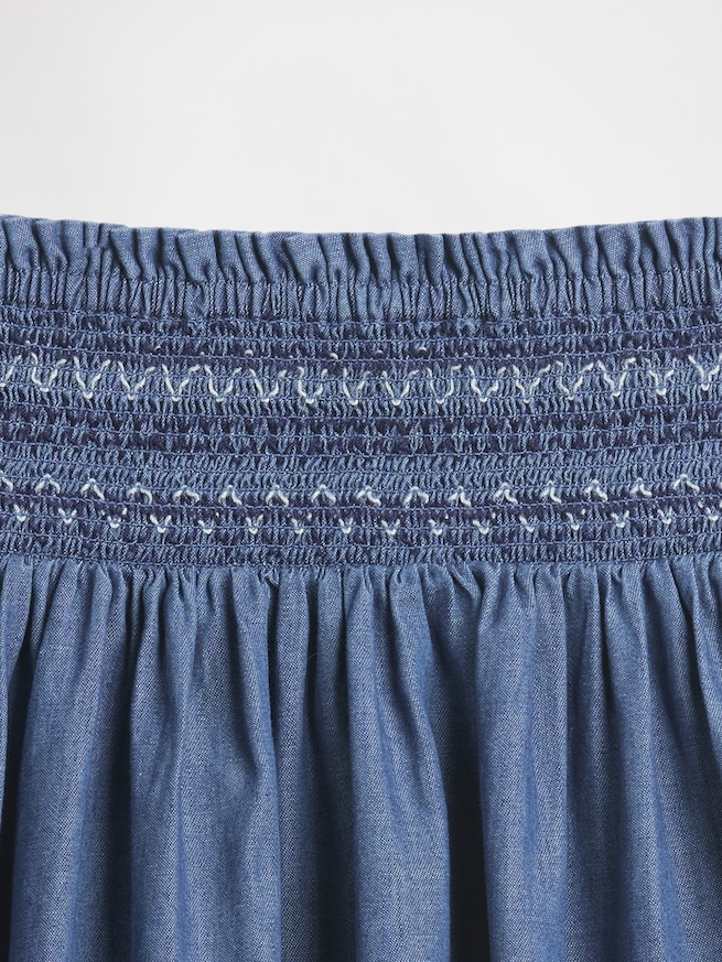 リラックス スモッキングギャザースカート (キッズ)-2