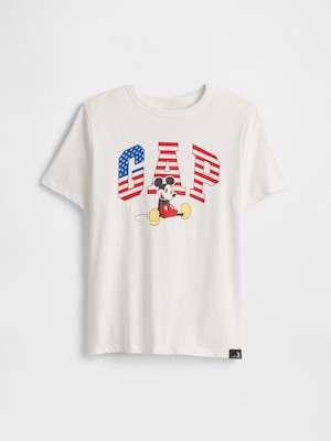 GapKids × ミッキーマウス GAPロゴTシャツ (キッズ)