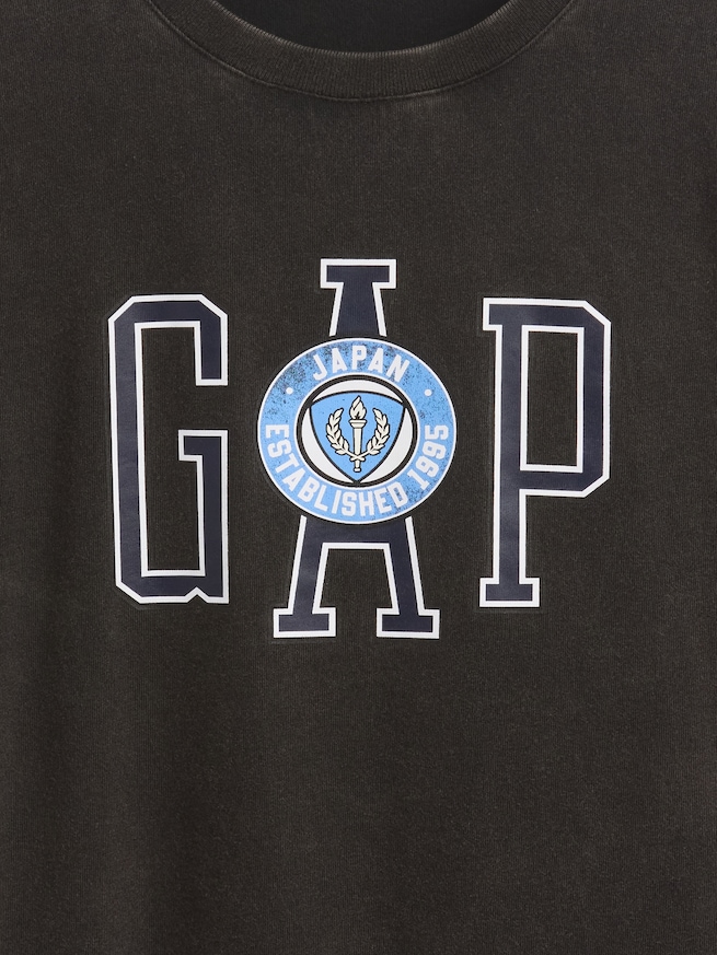 30th アニバーサリー オーバーサイズ GAPロゴ チュニックTシャツ (キッズ)-3