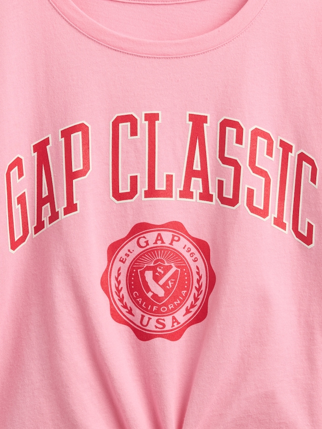 フロントネクタイ GAPロゴTシャツ (キッズ)-3