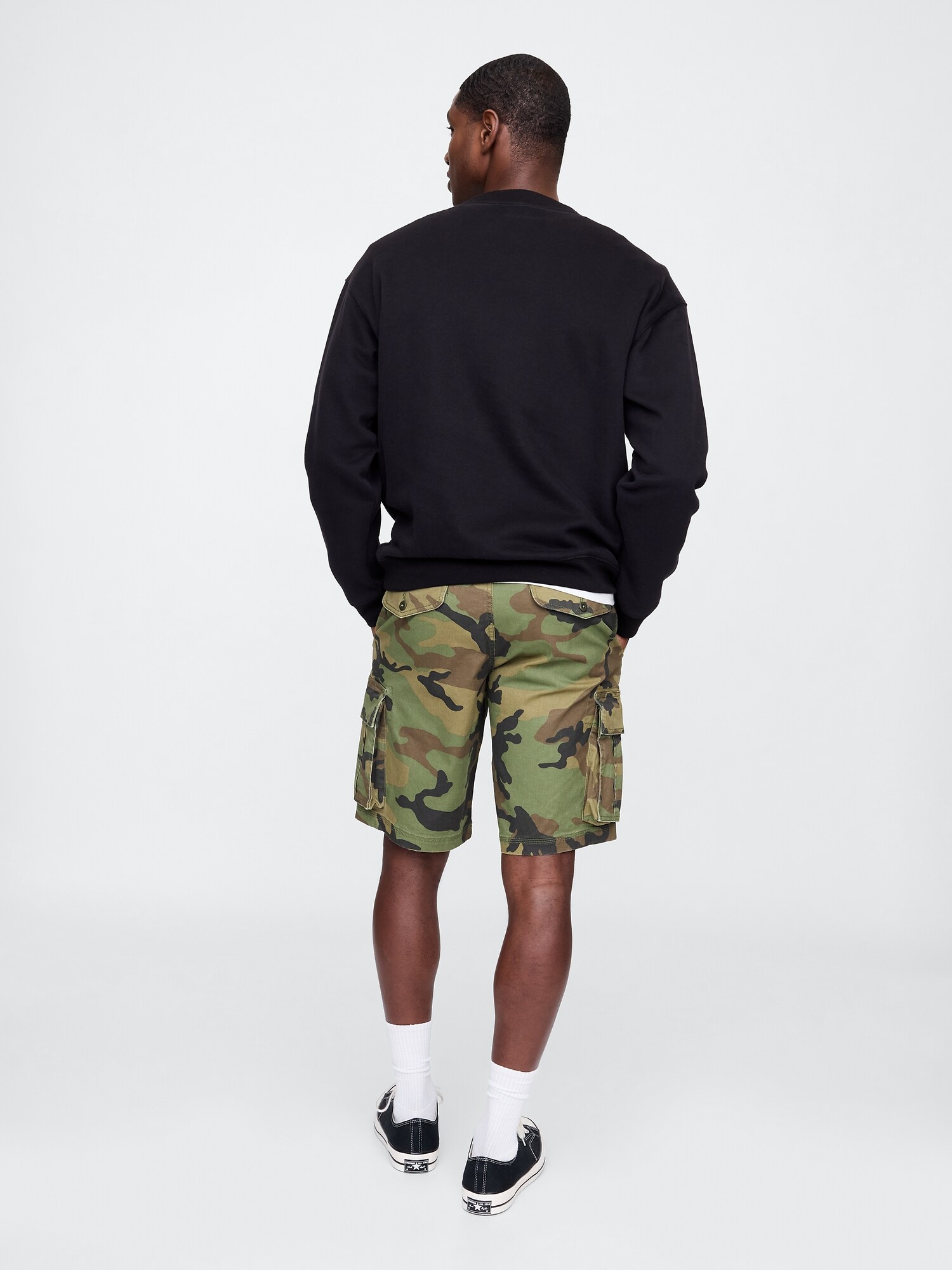 Gap 再販なし‼️ヴィンテージブラックのトレーナー&ショートパンツ セットアップ Gap公式オンラインストア | ヴィンテージソフト GAPロゴ