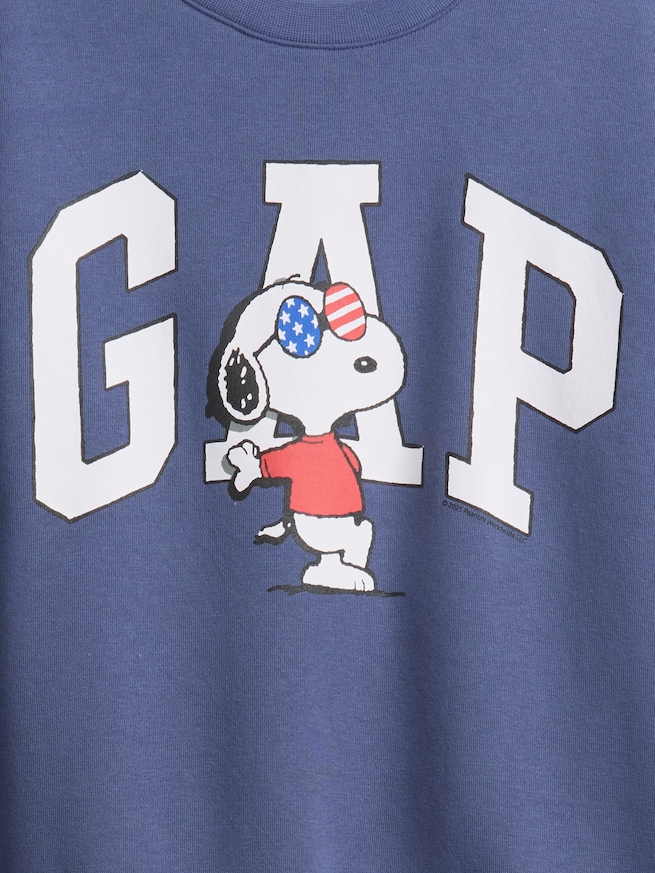 GapKids | ピーナッツ リラックス GAPロゴ スウェットシャツ-2