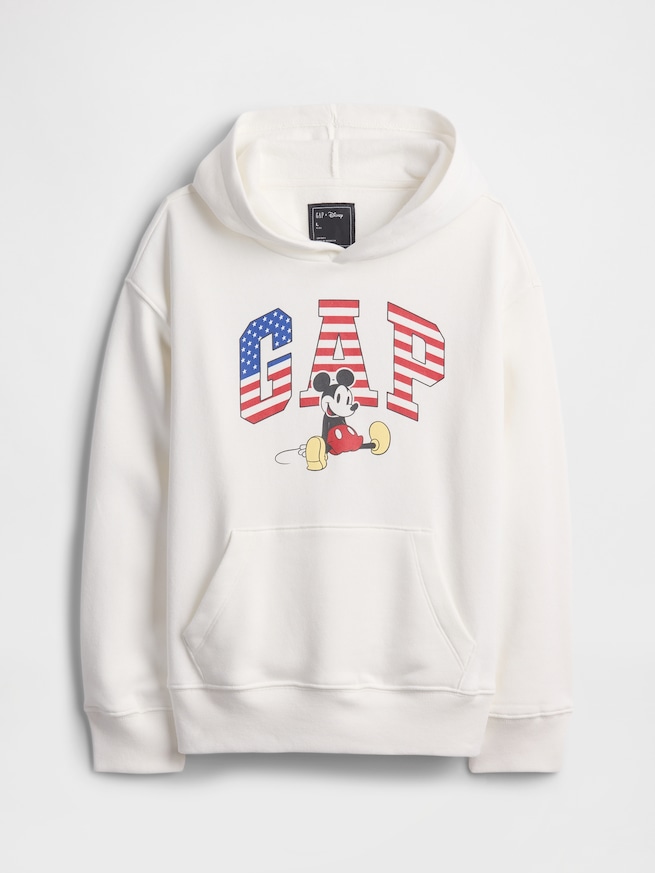 GapKids × ディズニー ミッキーマウス リラックス GAPロゴ パーカー-0