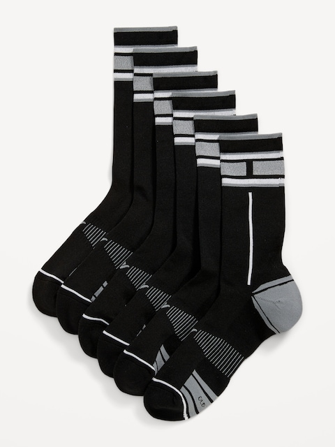 3-Pack Athletic Crew Run Socks for Men