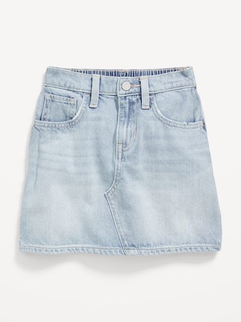 High-Waisted Jean Skirt for Girls