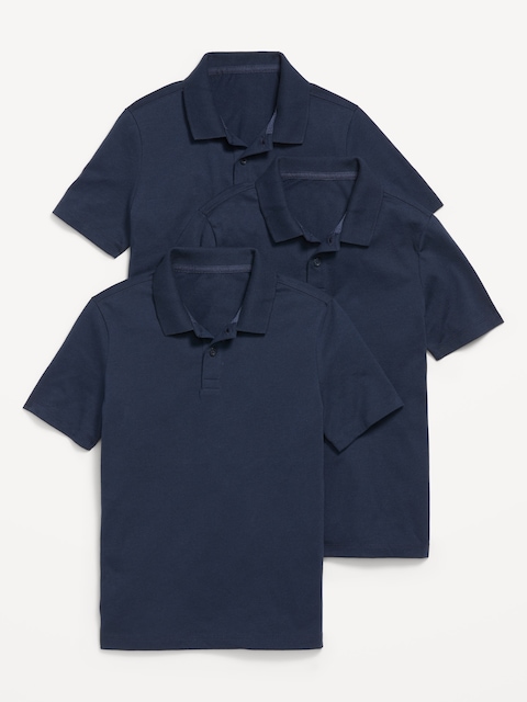 School Uniform Polo Shirt 3-Pack for Boys