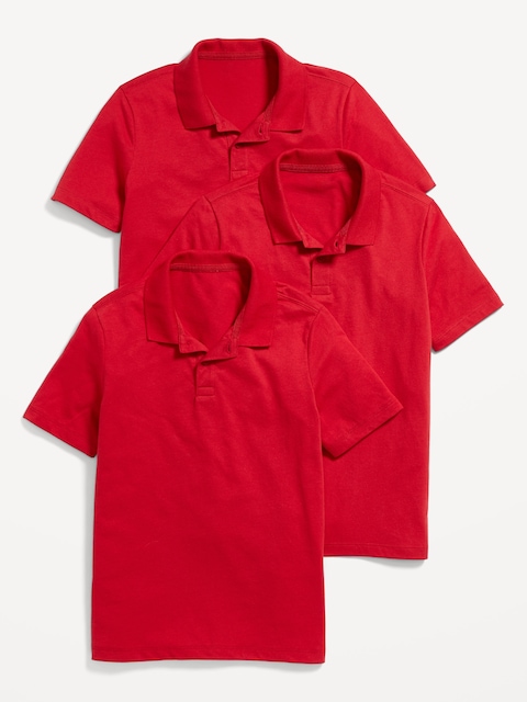 School Uniform Polo Shirt 3-Pack for Boys