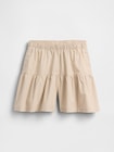 プルオン シャンブレー キュロット ショートパンツ (キッズ)-1