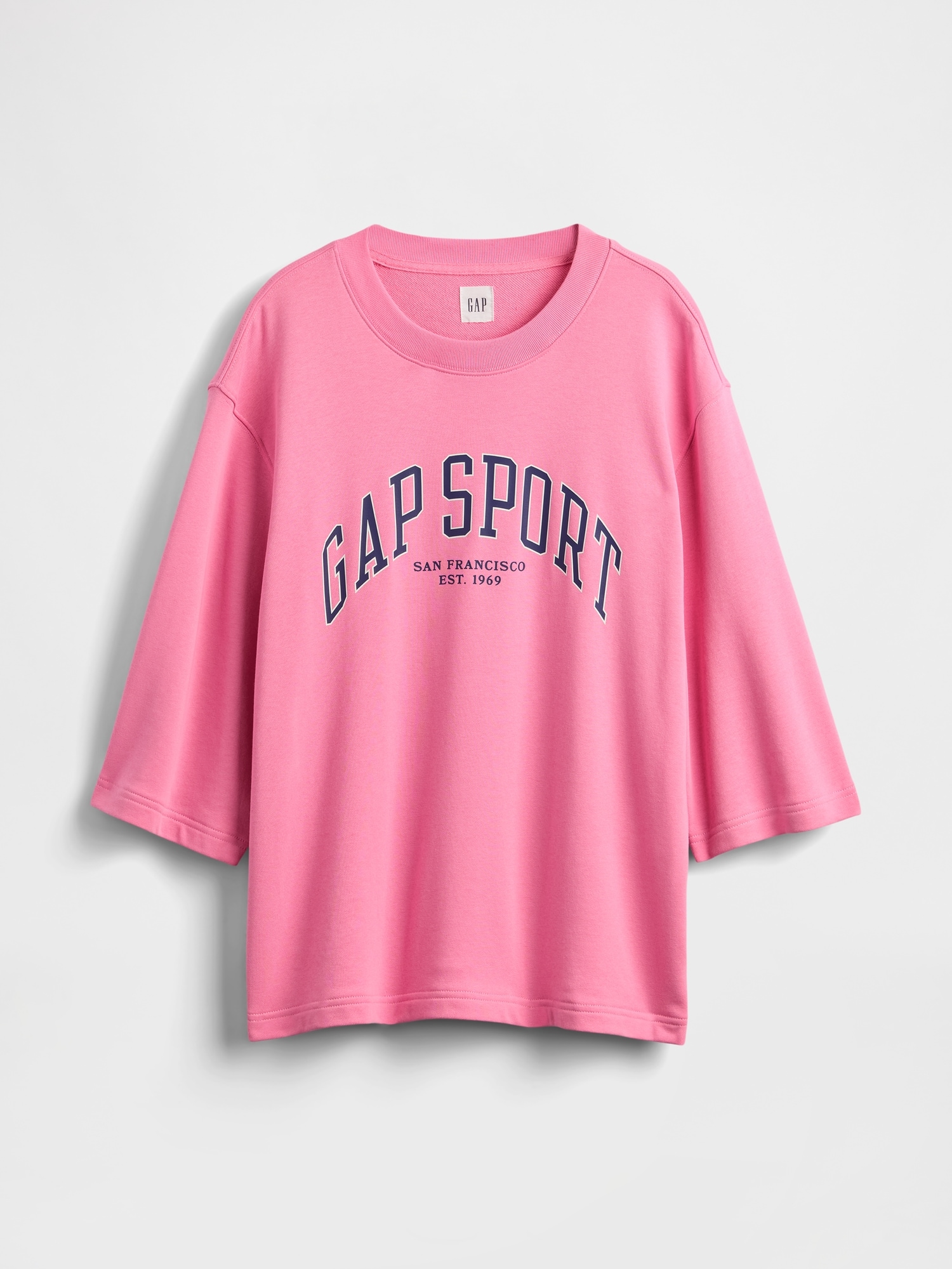 オーバーサイズ GAPグラフィック フレンチテリー クルーネックスウェット-4