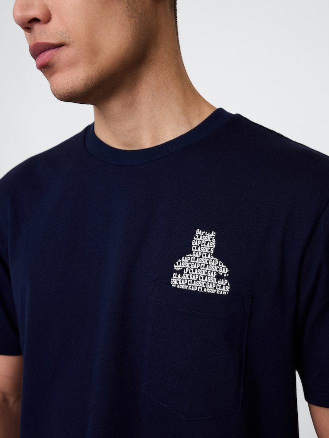 ポケット グラフィックTシャツ-3