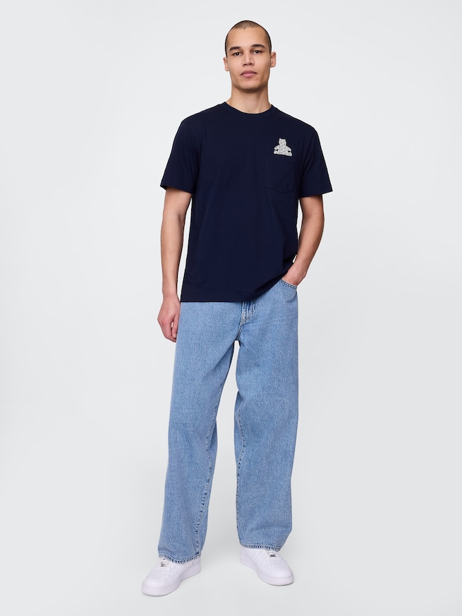 ポケット グラフィックTシャツ-1