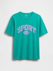 GAP SPORTロゴ リラックスTシャツ-4